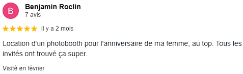 Avis Google Récréa’Vie mis en avant
